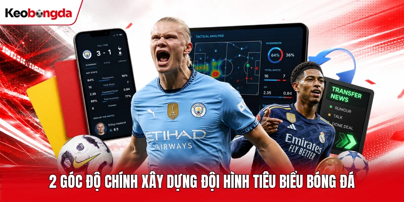 2 góc độ chính xây dựng đội hình tiêu biểu bóng đá