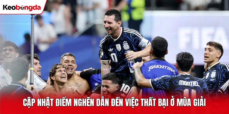 Cập nhật điểm nghẽn dẫn đến việc thất bại ở mùa giải